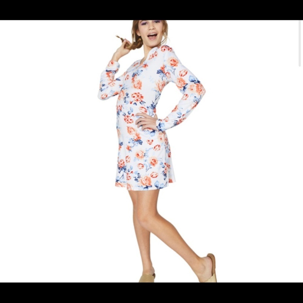 White floral cut out back skater dress